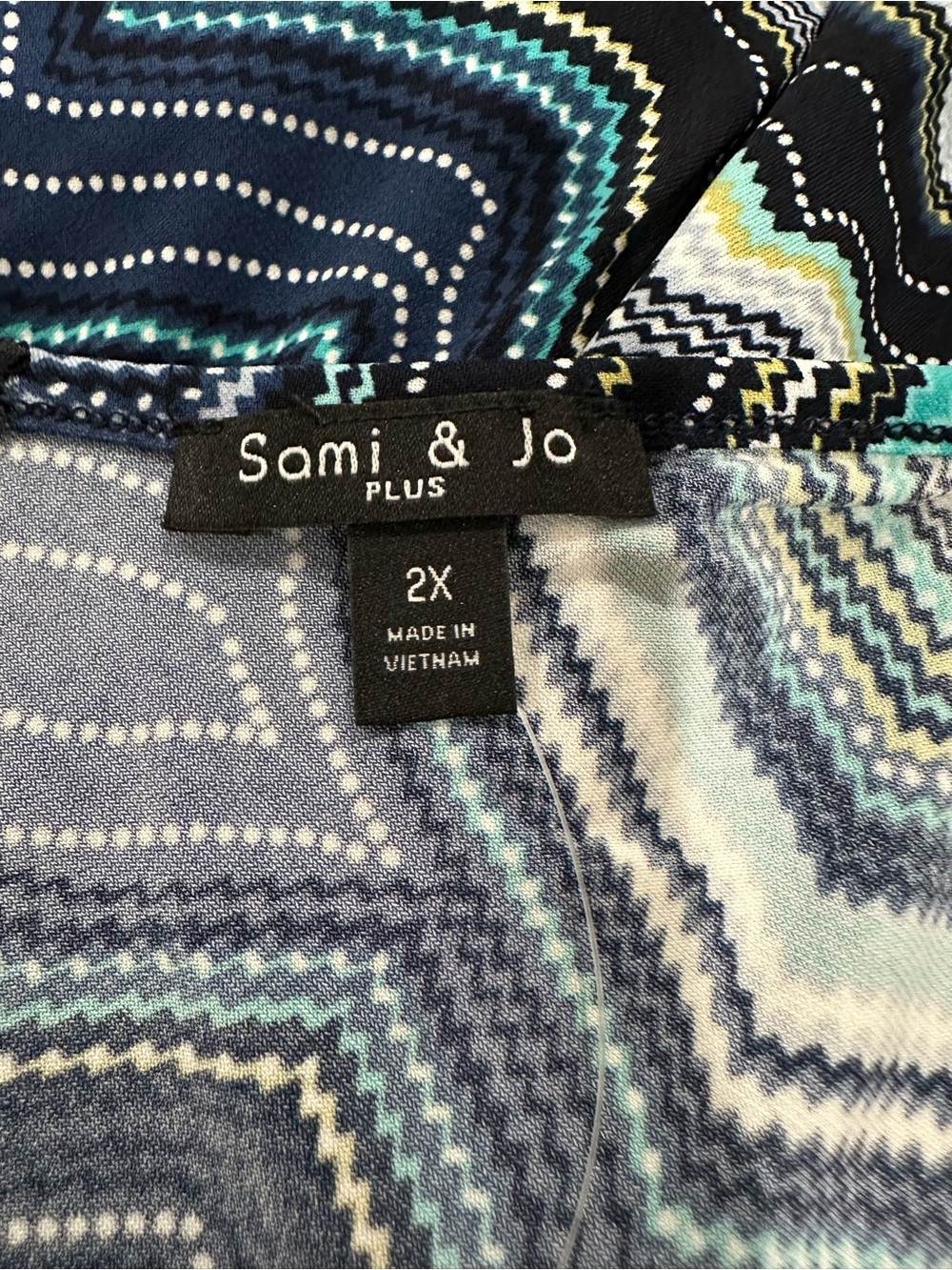 Sami & Jo Plus Size 2X Blue Jumpsuit with Pockets - Picture 4 of 8